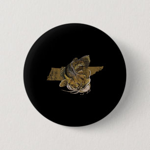 Macaron Rond 5 Cm Tennessee Catfish Pêche Catfish