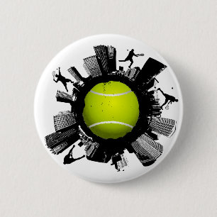 Macaron Rond 5 Cm Tennis City