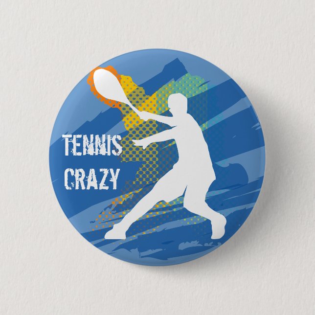 Macaron Rond 5 Cm Tennis Tennis Tennis Tennis (Devant)