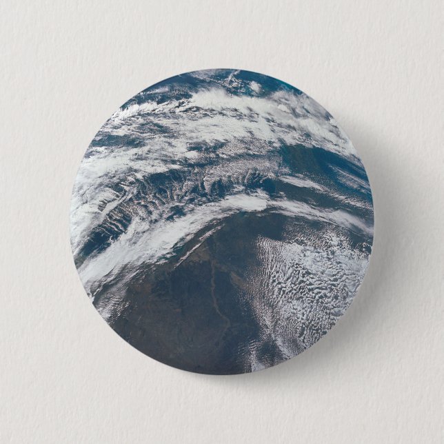 Macaron Rond 5 Cm Terre De L'Appareil Spacecraft Apollo 12. (Devant)