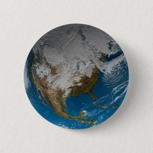 Macaron Rond 5 Cm Terre Pleine Avec Des Nuages Simulés Sur L'Amériqu