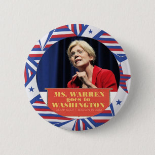 Macaron Rond 5 Cm Terriers d'Elizabeth pour le sénateur 2012