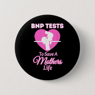 Macaron Rond 5 Cm Test Bnp Sensibilisation Santé cardiovasculaire Mo