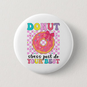 Macaron Rond 5 Cm Test Day Donut Stress Faites simplement votre meil