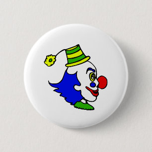 Macaron Rond 5 Cm Tête de clown de profil
