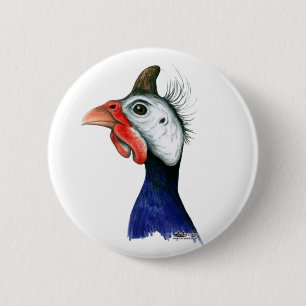 Macaron Rond 5 Cm Tête de Guinée