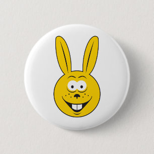 Macaron Rond 5 Cm Tête de Lapin de Pâques