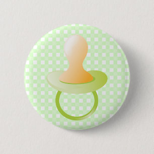 Macaron Rond 5 Cm Tétine verte