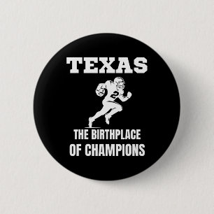 Macaron Rond 5 Cm Texas American Football Champion Légends Joueurs T