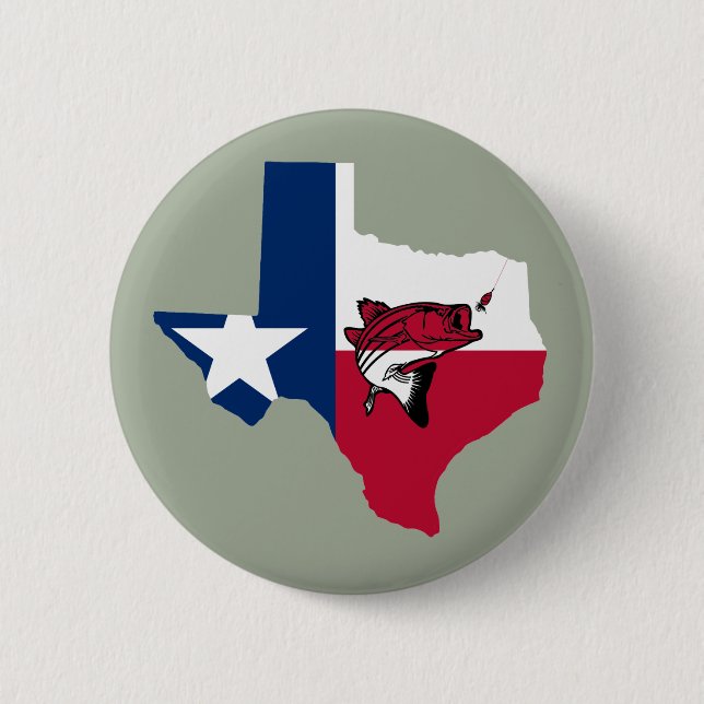 Macaron Rond 5 Cm Texas Fishing (Devant)