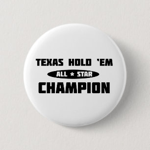 Macaron Rond 5 Cm Texas Hold 'Em Champion