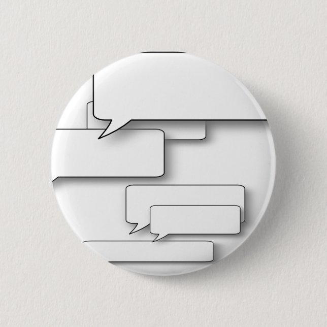 Macaron Rond 5 Cm Texte de do-it-yourself - dialogue fait sur (Devant)