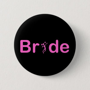 Macaron Rond 5 Cm Texte de VolleyBride