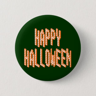 Macaron Rond 5 Cm Texte du blox d'Halloween