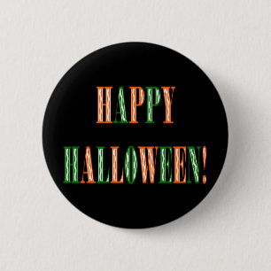 Macaron Rond 5 Cm Texte du festival d'Halloween