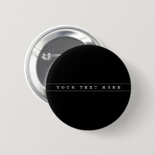 Macaron Rond 5 Cm Texte Simple Et Bandes Minces