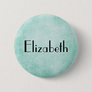 Macaron Rond 5 Cm Texture de papier Vintage à la menthe verte person