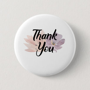 Macaron Rond 5 Cm Thank You Favor Floral