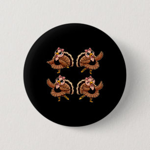 Macaron Rond 5 Cm Thanksgiving Ballet Turquie Danser Ballet Enseigna
