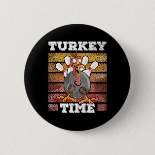 Macaron Rond 5 Cm Thanksgiving Bowl Strike Pin Sport Turquie B
