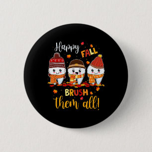 Macaron Rond 5 Cm Thanksgiving Happy Fall Brush Eux Tous Dental Dent