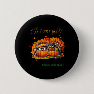 Macaron Rond 5 Cm Thanksgiving Humour Amusants Turquie amoureux Fami