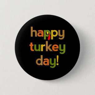 Macaron Rond 5 Cm Thanksgiving Pour Les Femmes Son Joyeux Jour De La