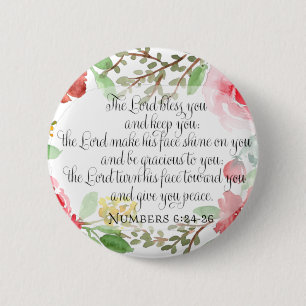 Macaron Rond 5 Cm The blessing   Scripture Art   Numbers 6:24-26