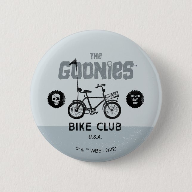 Macaron Rond 5 Cm The Goonies Bike Club États-Unis (Devant)