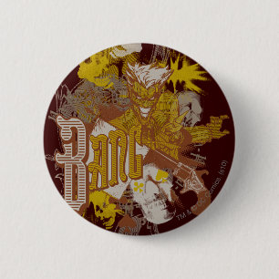 Macaron Rond 5 Cm The Joker Gun / Bang Carnival Collage