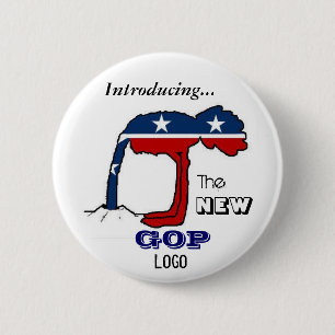 Macaron Rond 5 Cm The New GOP Logo Button