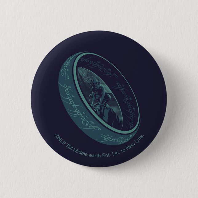 Macaron Rond 5 Cm THE ONE RING™ GOLLUM™ Graphic (Devant)