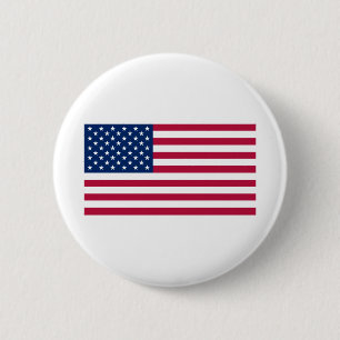 Macaron Rond 5 Cm The United States Of America Flag