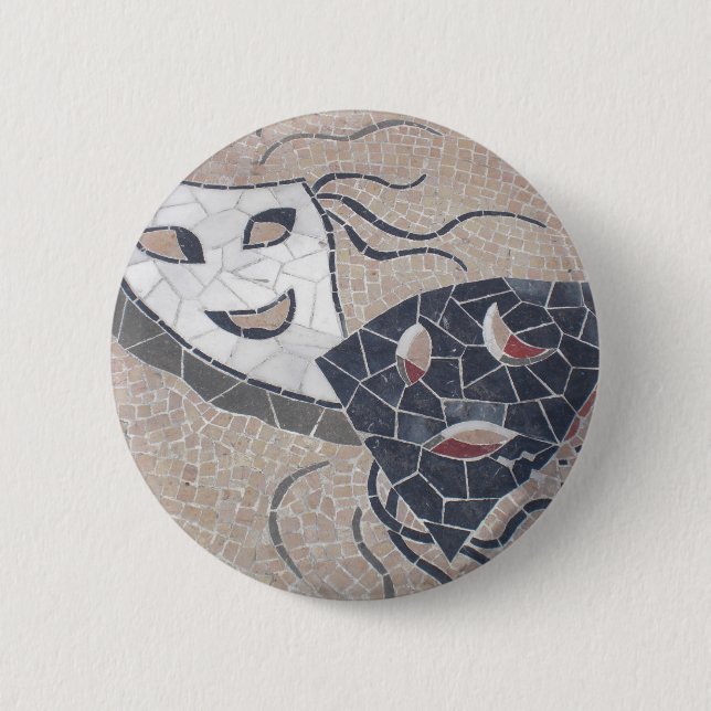 Macaron Rond 5 Cm Théâtre pur (Devant)