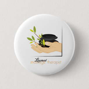 Macaron Rond 5 Cm Thérapeute autorisé de massage