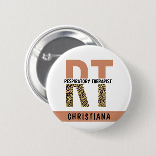 Macaron Rond 5 Cm Thérapeute respiratoire personnalisée Don RT