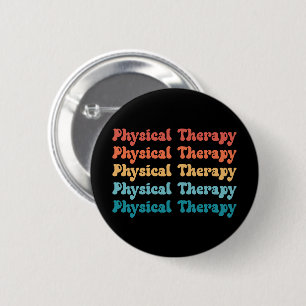 Macaron Rond 5 Cm Thérapie physique PT Retro PT Cadeaux Grad