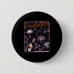 Macaron Rond 5 Cm Thérapie Physique Trick Ou Pt Therast Halloween