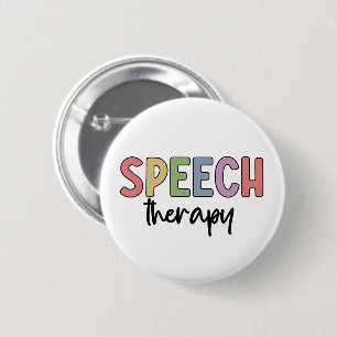 Macaron Rond 5 Cm Thérapie vocale SLP Discours Cadeaux pathologistes