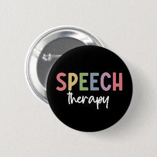 Macaron Rond 5 Cm Thérapie vocale SLP Discours Cadeaux pathologistes