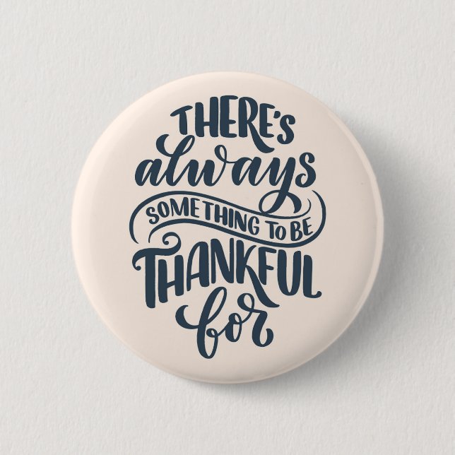 Macaron Rond 5 Cm There's Always Something (Devant)