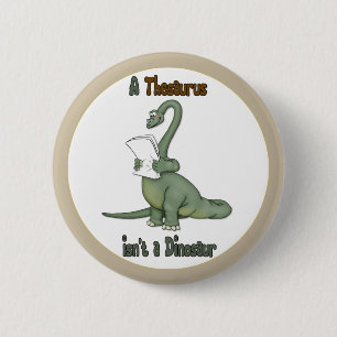 Macaron Rond 5 Cm Thesaurus Dinosaur
