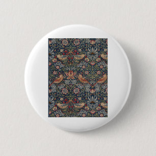 Macaron Rond 5 Cm Thief de fraises par William Morris