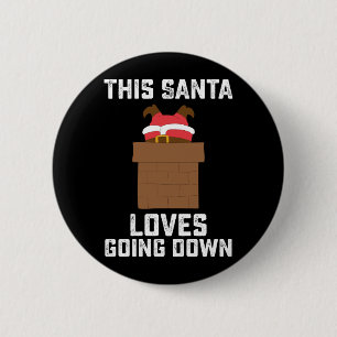 Macaron Rond 5 Cm This Santa Loves Going