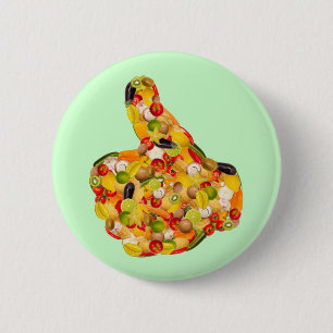 Macaron Rond 5 Cm Thumbs up of fruits and vegetables