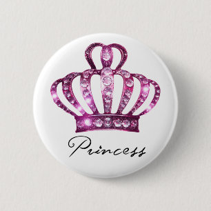 Macaron Rond 5 Cm Tiara Princess Buttons