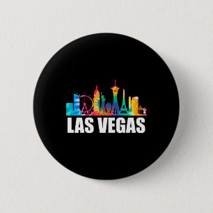 Macaron Rond 5 Cm Tie Dye Las Vegas Nevada Groom Party Voyage Vacanc