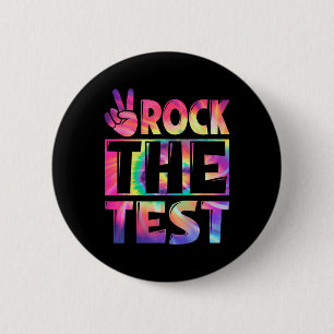 Macaron Rond 5 Cm Tie Dye Rock Le Test Joyeux Test Jour Enseignant L