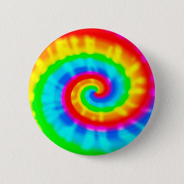 Macaron Rond 5 Cm Tie Dye Spiral (Devant)