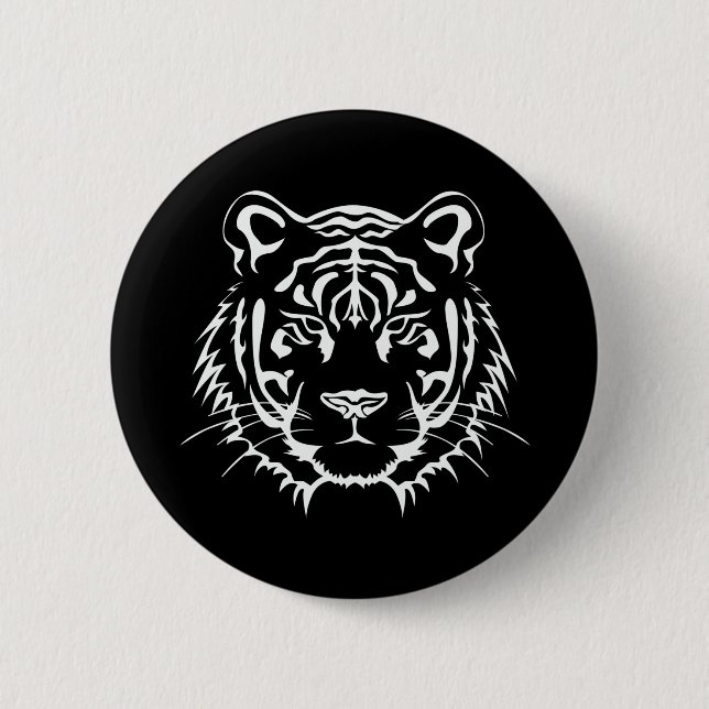 MACARON ROND 5 CM TIGER (Devant)